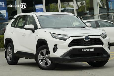 White 2024 Toyota RAV4 Wagon Gx (2Wd) Hybrid
