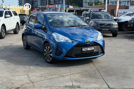 Blue 2017 Toyota Yaris Hatchback Ascent