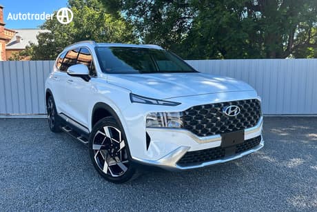 White 2023 Hyundai Santa FE Wagon Elite Crdi (Awd)