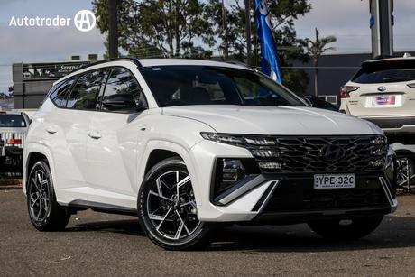 White 2024 Hyundai Tucson Wagon N Line (Fwd)