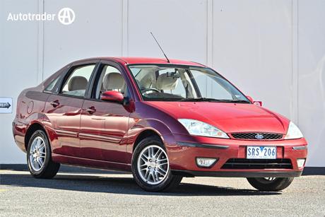 Red 2003 Ford Focus Sedan Ghia