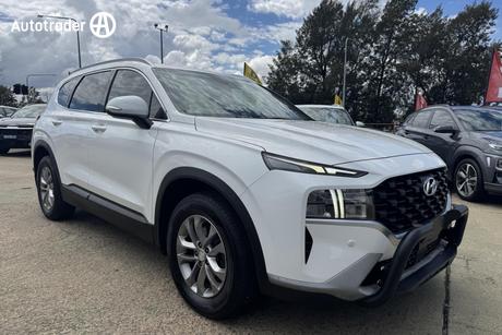 White 2021 Hyundai Santa FE Wagon Crdi (Awd)