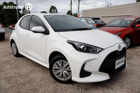 White 2023 Toyota Yaris Hatchback Ascent Sport