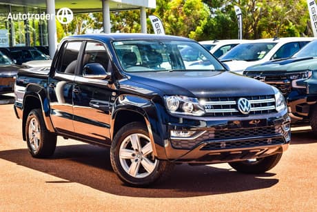 Black 2021 Volkswagen Amarok Dual Cab Utility Tdi550 Sportline 4Motion