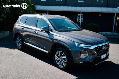 Grey 2020 Hyundai Santa FE Wagon Elite Crdi (Awd)