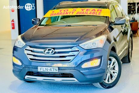 Blue 2014 Hyundai Santa FE Wagon Elite Crdi (4X4)