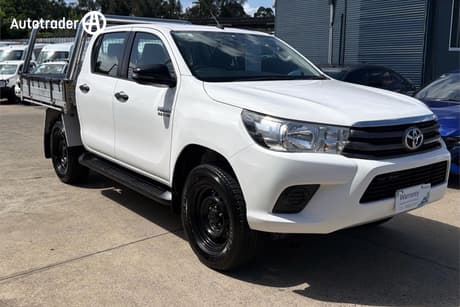 White 2018 Toyota Hilux Dual Cab Utility Sr Hi-Rider