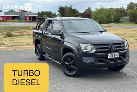 Black 2013 Volkswagen Amarok Dual Cab Utility Tdi400 (4X2)