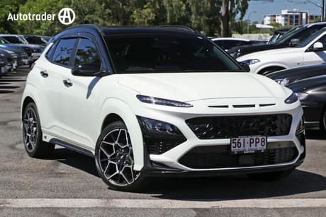 White 2022 Hyundai Kona Wagon N Line Premium Srf (Awd)