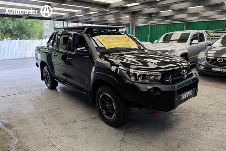 Black 2019 Toyota Hilux Double Cab Pick Up Rugged X (4X4)