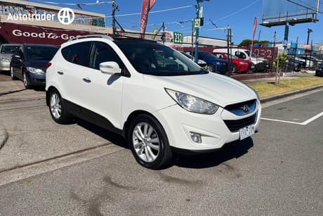 White 2013 Hyundai IX35 Wagon Highlander (Awd)