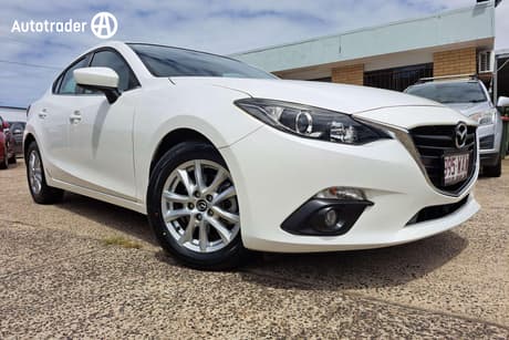 White 2015 Mazda 3 Sedan Maxx