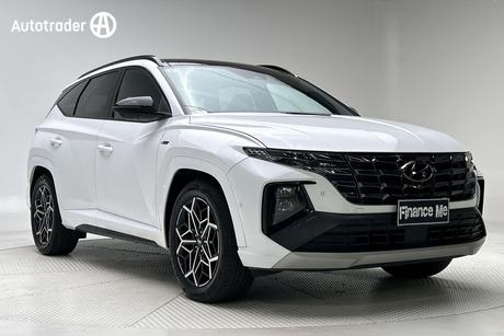 White 2022 Hyundai Tucson Wagon Highlander (Awd)
