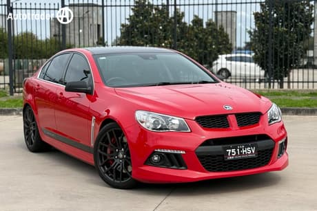Red 2013 HSV Clubsport Sedan R8 GEN F