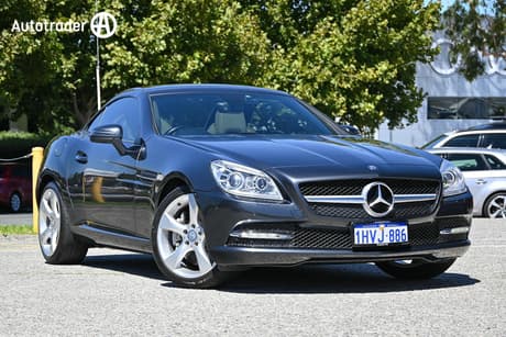 Grey 2011 Mercedes-Benz SLK350 Convertible Be