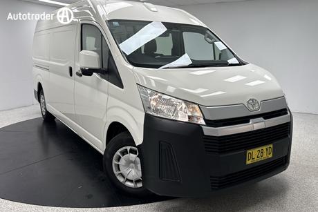 White 2024 Toyota HiAce Van Slwb Barn Door