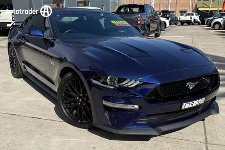 Blue 2018 Ford Mustang Coupe Fastback Gt 5.0 V8