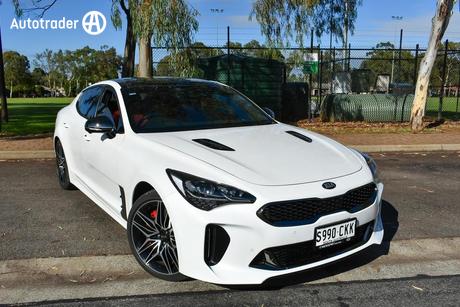 White 2021 Kia Stinger Sedan Gt (Black Leather)