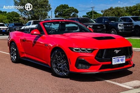 Red 2025 Ford Mustang Convertible Gt 5.0 V8