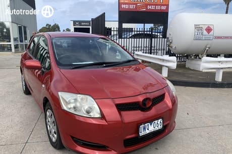 Red 2007 Toyota Corolla Hatchback Ascent