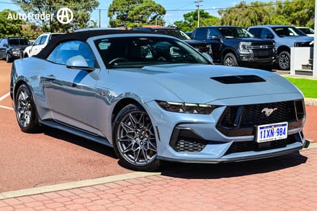Blue 2025 Ford Mustang Convertible Gt 5.0 V8