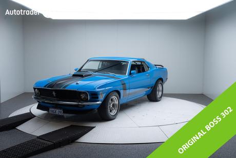 Blue 1969 Ford Mustang Coupe R