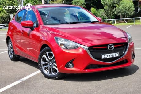 Red 2015 Mazda 2 Hatchback Genki