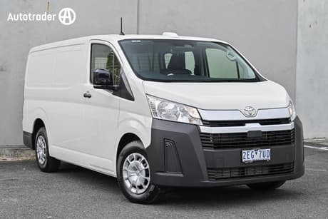 White 2025 Toyota HiAce Van Lwb (4 Door Option)