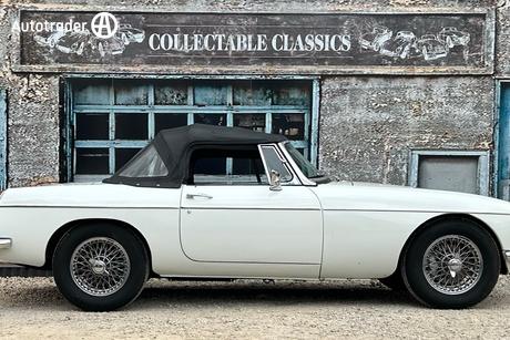 White 1966 MG B Roadster Sports