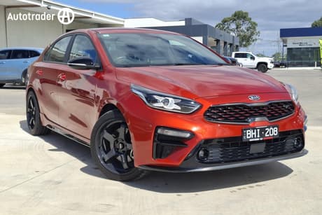 Orange 2020 Kia Cerato Sedan Gt Safety Pack