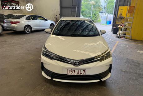 White 2019 Toyota Corolla Sedan Ascent