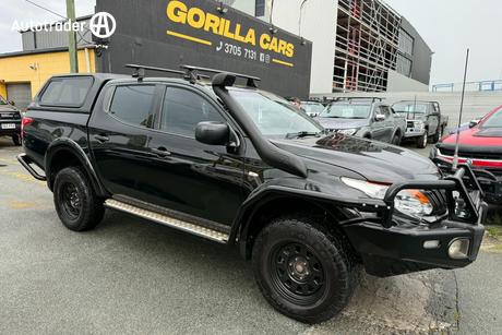 Black 2016 Mitsubishi Triton Dual Cab Utility Glx (4X4)
