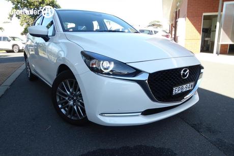 White 2021 Mazda 2 Hatchback G15 Evolve