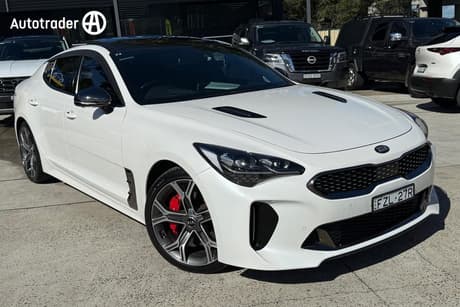 White 2020 Kia Stinger Sedan Gt (Red Leather)