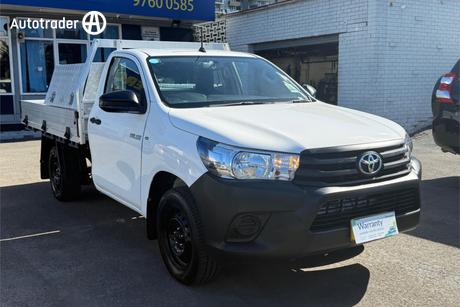 White 2018 Toyota Hilux Cab Chassis Workmate