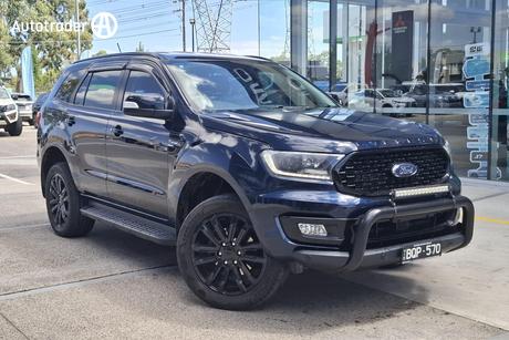 Blue 2021 Ford Everest Wagon Sport (Rwd)
