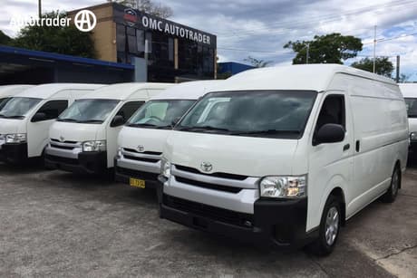 White 2014 Toyota HiAce Van Slwb