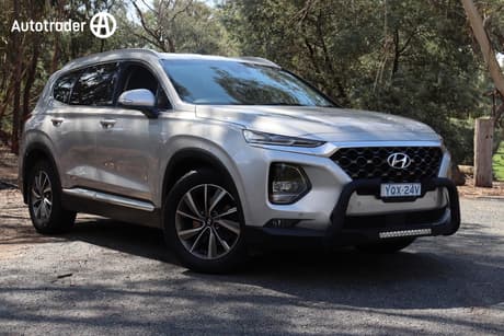 Silver 2020 Hyundai Santa FE Wagon Elite Crdi (Awd)