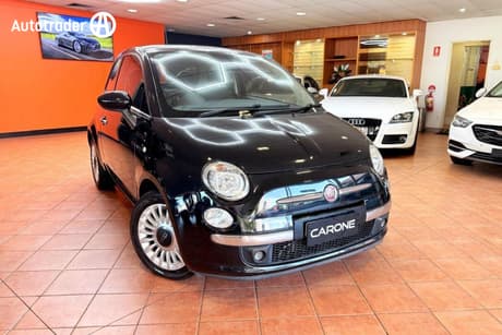 Black 2014 Fiat 500 Hatchback Lounge