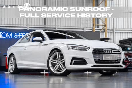 White 2017 Audi A5 Coupe 2.0 Tfsi S Tronic Sport