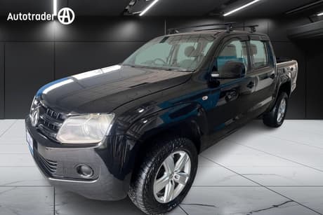 Black 2011 Volkswagen Amarok Dual Cab Utility Tdi400 (4X4)