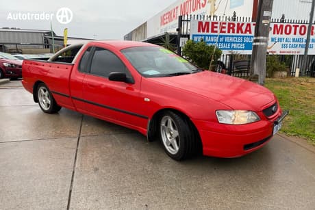 Red 2005 Ford Falcon Ute Ute Tray SE R
