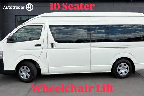 White 2011 Toyota HiAce Bus Commuter