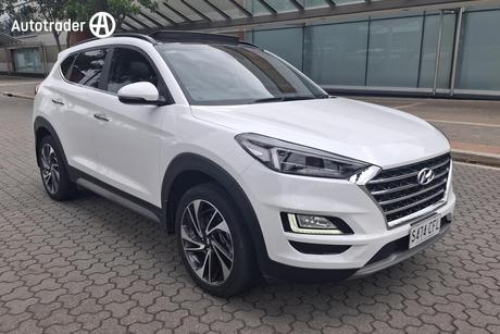 White 2020 Hyundai Tucson Wagon Highlander (Awd) Black Int