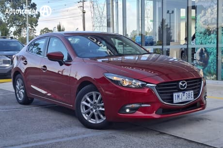 Red 2018 Mazda 3 Sedan Maxx Sport