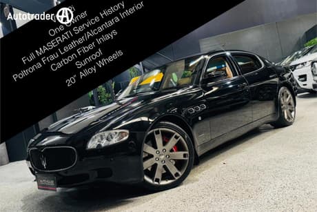 Black 2008 Maserati Quattroporte Sedan