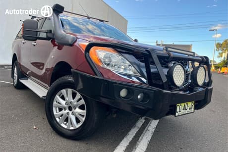 Red 2013 Mazda BT-50 Dual Cab Utility Gt (4X4)