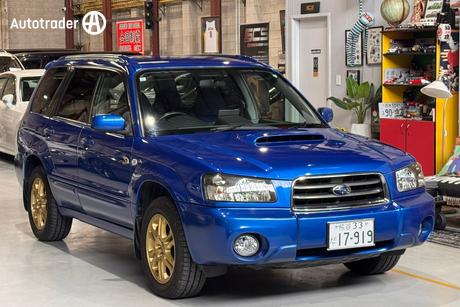 Blue 2005 Subaru Forester Wagon Xt