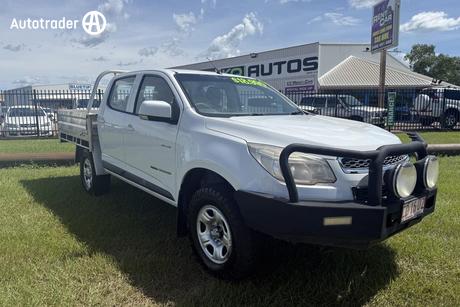 White 2014 Holden Colorado Crew Cab Chassis Ls (4X4)