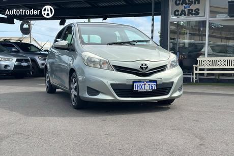 Silver 2012 Toyota Yaris Hatchback Yr